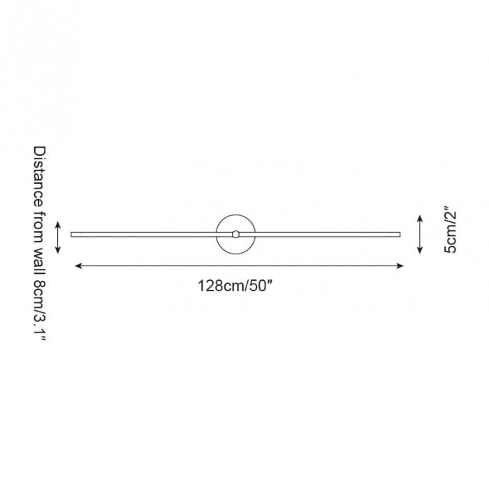 Kady Lineare Scheibenwandleuchte HL2608