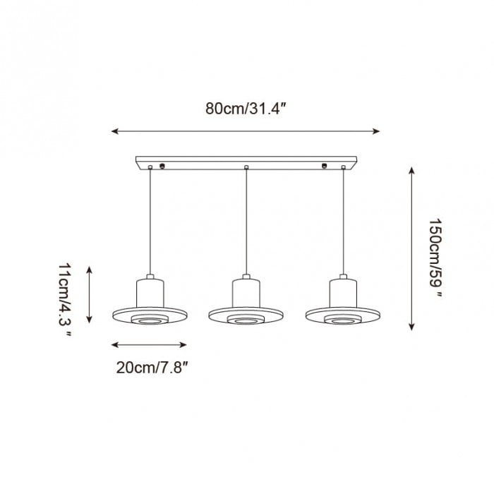 Lampada a sospensione Kalea HL2625