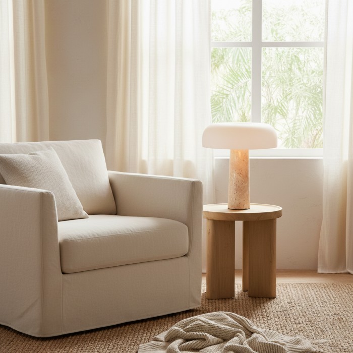 Kine Travertin Tafellamp HL2605