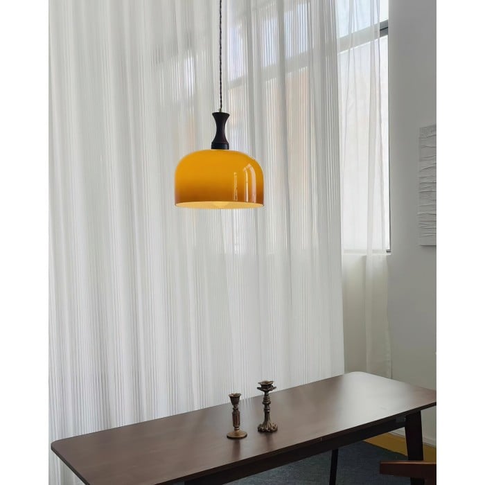 Lampada a sospensione Lacey Glass con spina HL2667