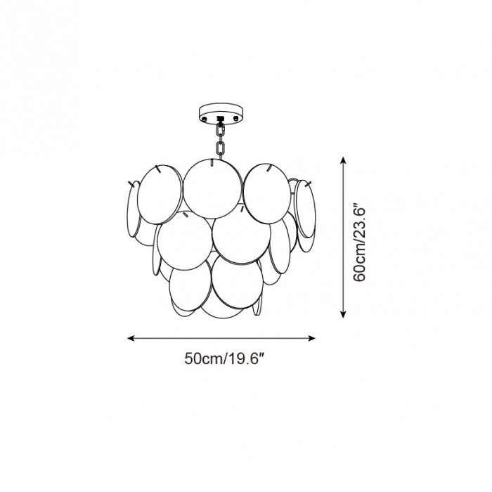 Lelaina kroonluchter HL2632
