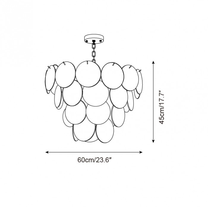 Lelaina kroonluchter HL2632