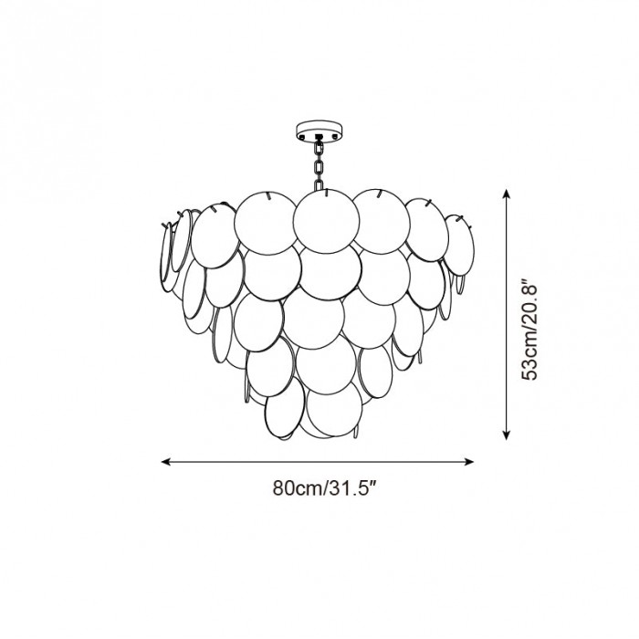 Lelaina kroonluchter HL2632