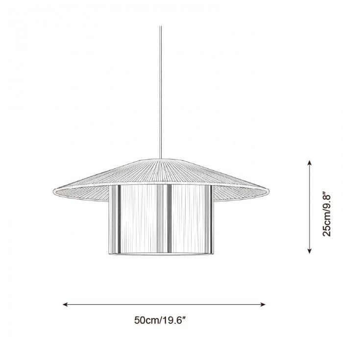 Lampada a sospensione letteraria HL2867