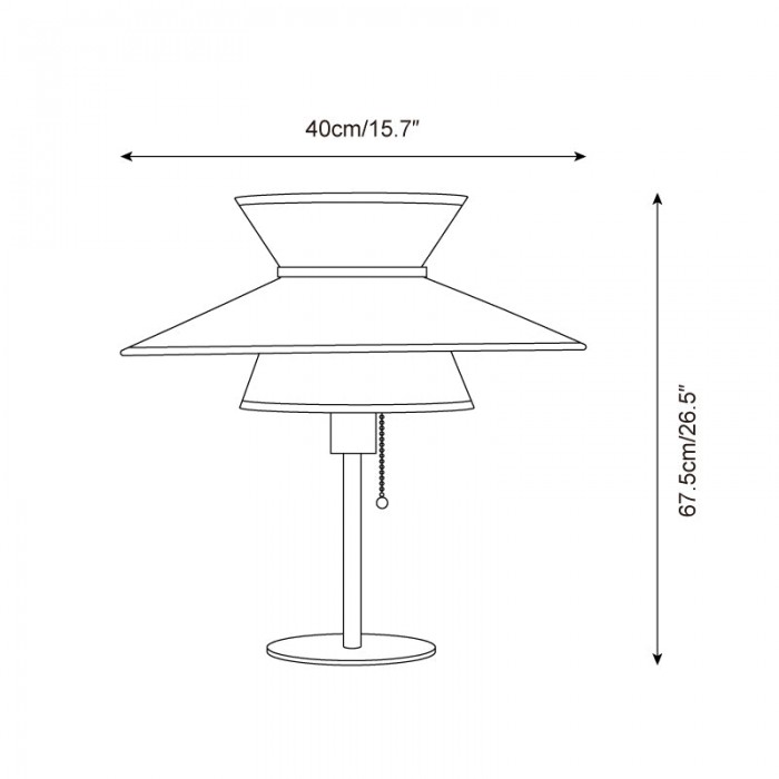 Lunetra bordslampa HL2751