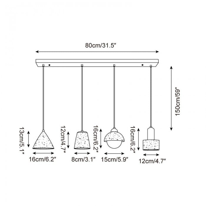 Marnox Pendant Lamp HL2687