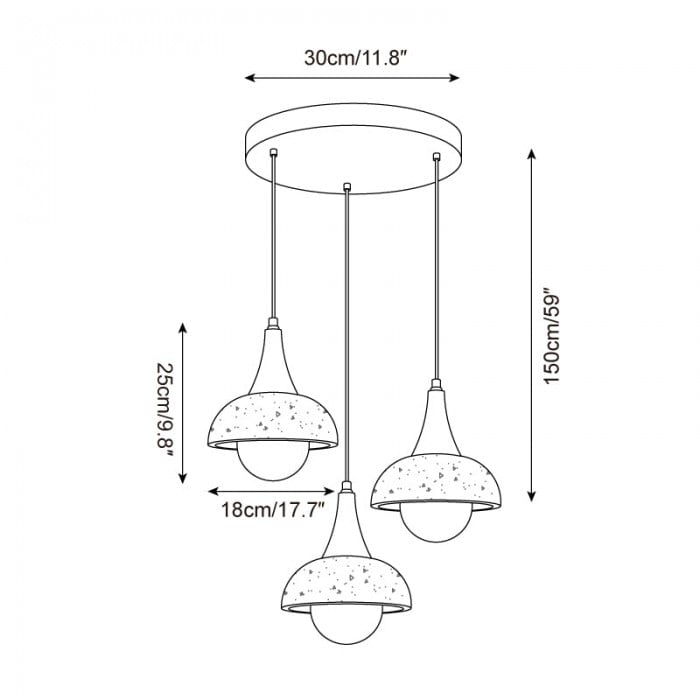 Lampada a sospensione Modiva HL2731