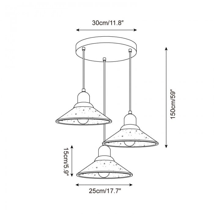 Lampada a sospensione Modiva HL2731