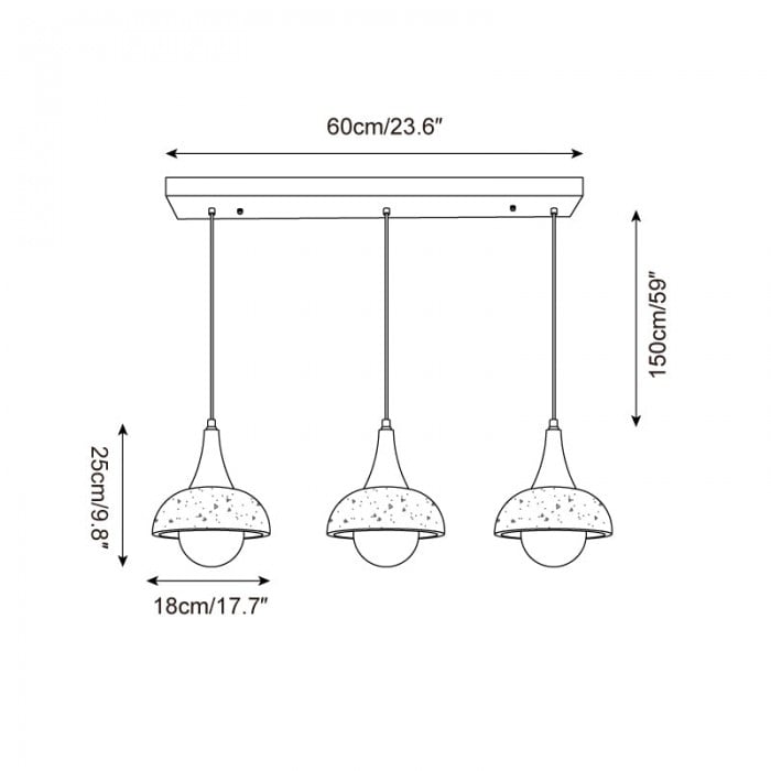Lampada a sospensione Modiva HL2731