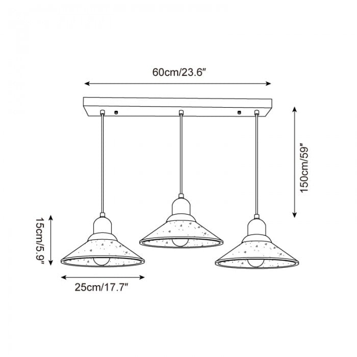 Lampada a sospensione Modiva HL2731