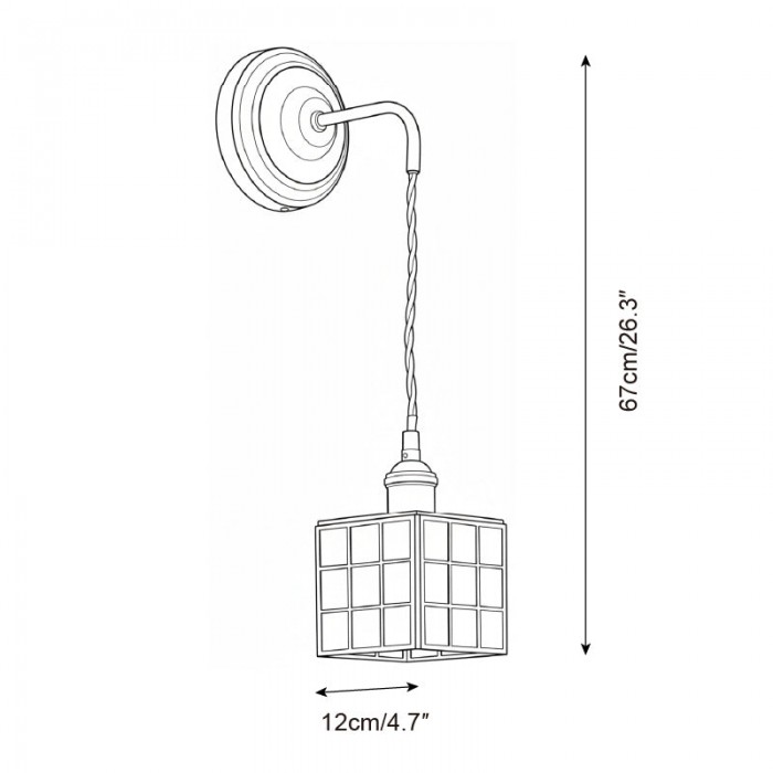 Lampada da parete Mosaic Atelier HL2850