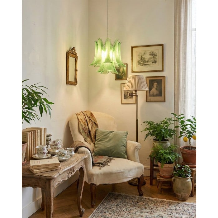 Lampada a sospensione Murava in vetro HL2899
