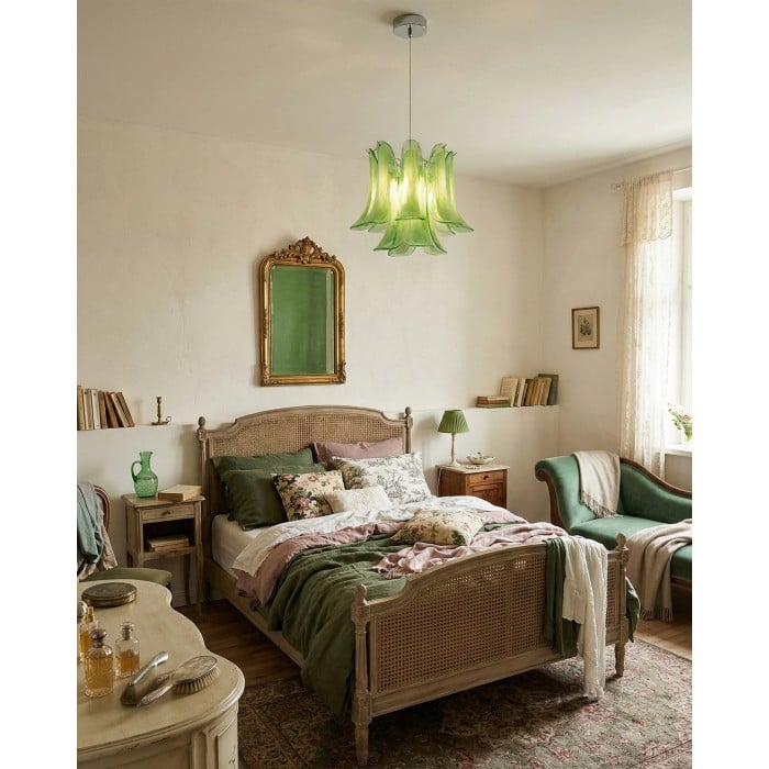 Lampada a sospensione Murava in vetro HL2899