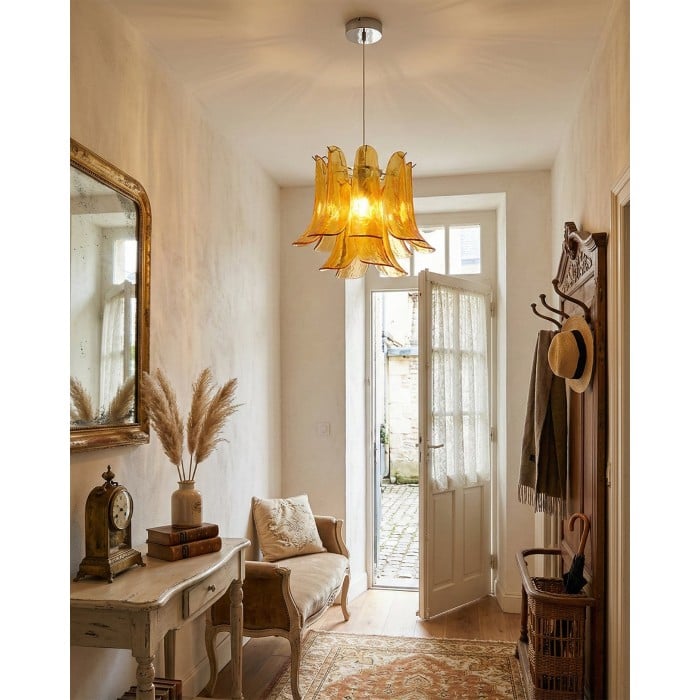 Lampada a sospensione Murava in vetro HL2899