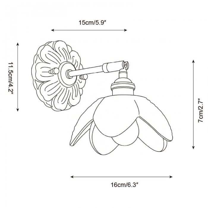 Nacre Petal Wall Lamp HL2879