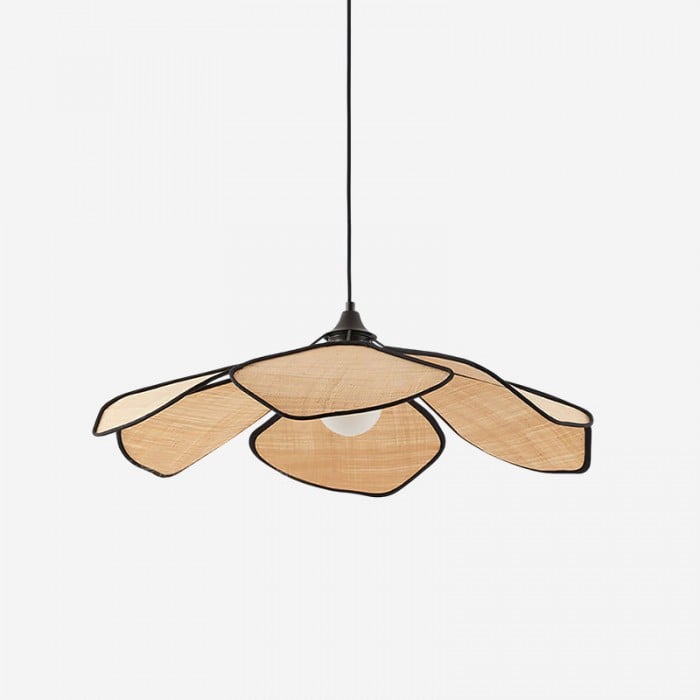 Suspension en pétales de raphia HL2804