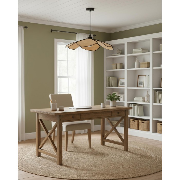 Suspension en pétales de raphia HL2804