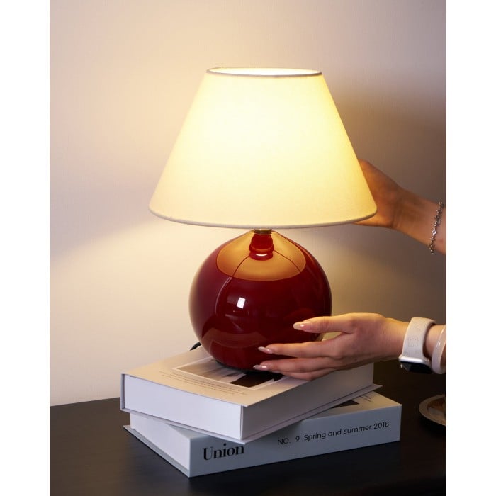 Röd Nanu bordslampa HL2579