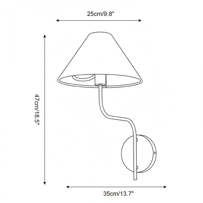 Scharlakenrode wandlamp HL2772