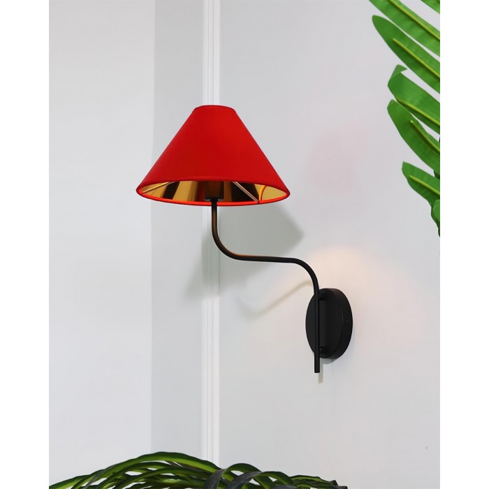 Scharlakenrode wandlamp HL2772