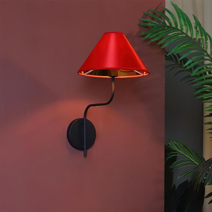 Scharlakenrode wandlamp HL2772