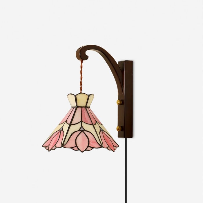 Serena Tiffany wandlamp met stekker HL2613