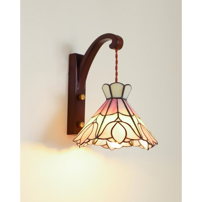 Serena Tiffany wandlamp met stekker HL2613