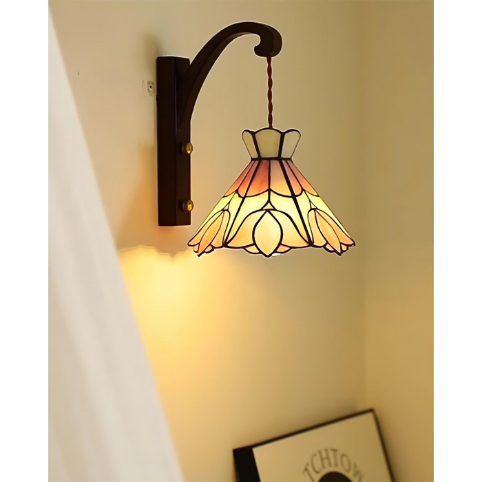 Serena Tiffany wandlamp met stekker HL2613