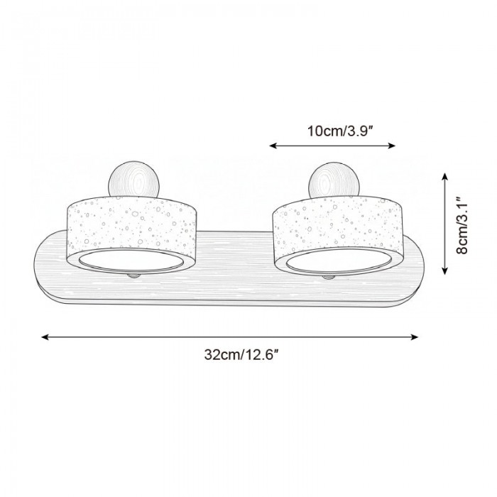 Tavros wandlamp HL2817