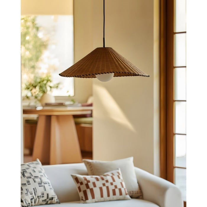 Lampada a sospensione piana testurizzata HL2885