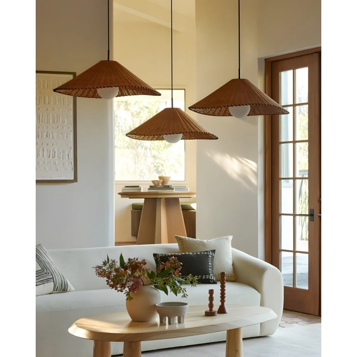 Lampada a sospensione piana testurizzata HL2885