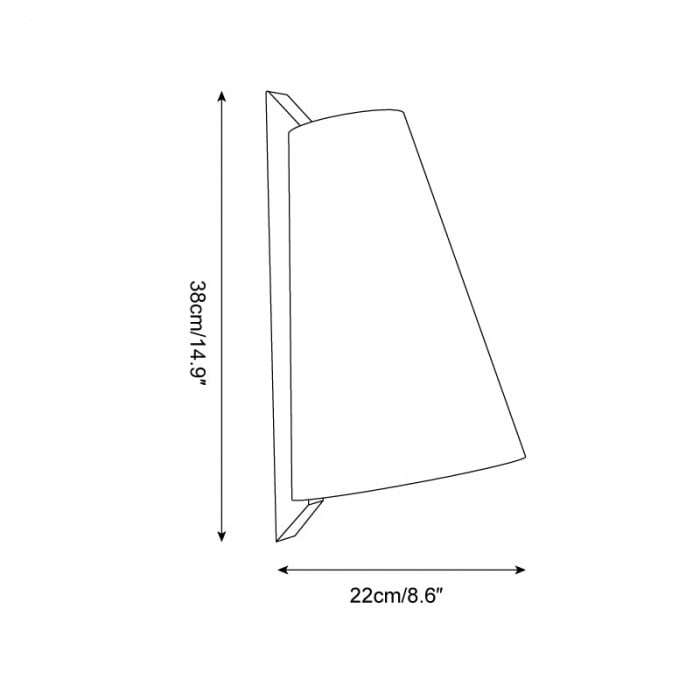 Lampada da parete Trianora HL2712