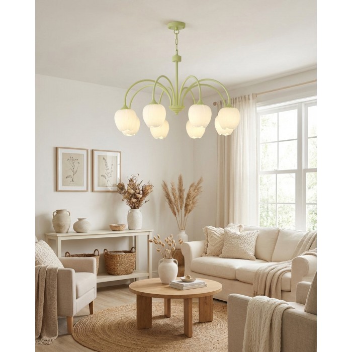 Tulp Matcha Kroonluchter HL2917