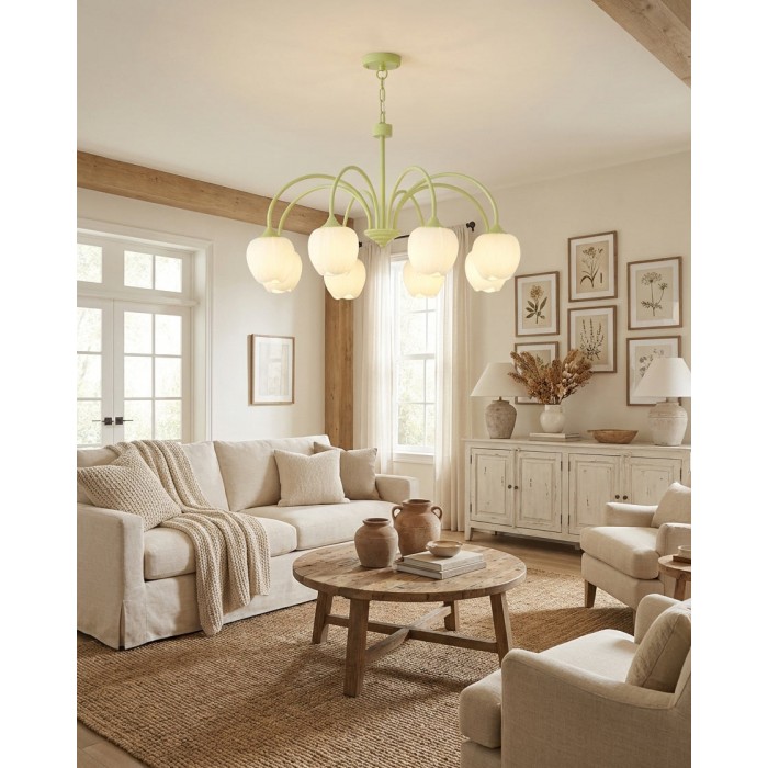 Tulp Matcha Kroonluchter HL2917