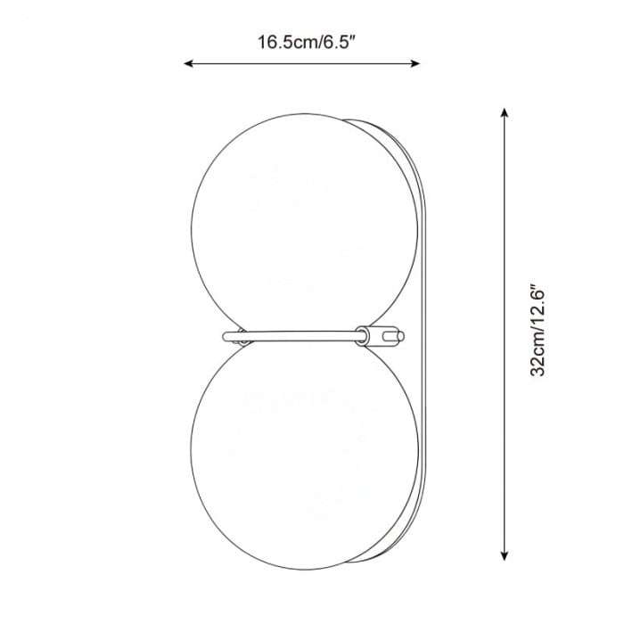 Lampada da parete Twinwave HL2840