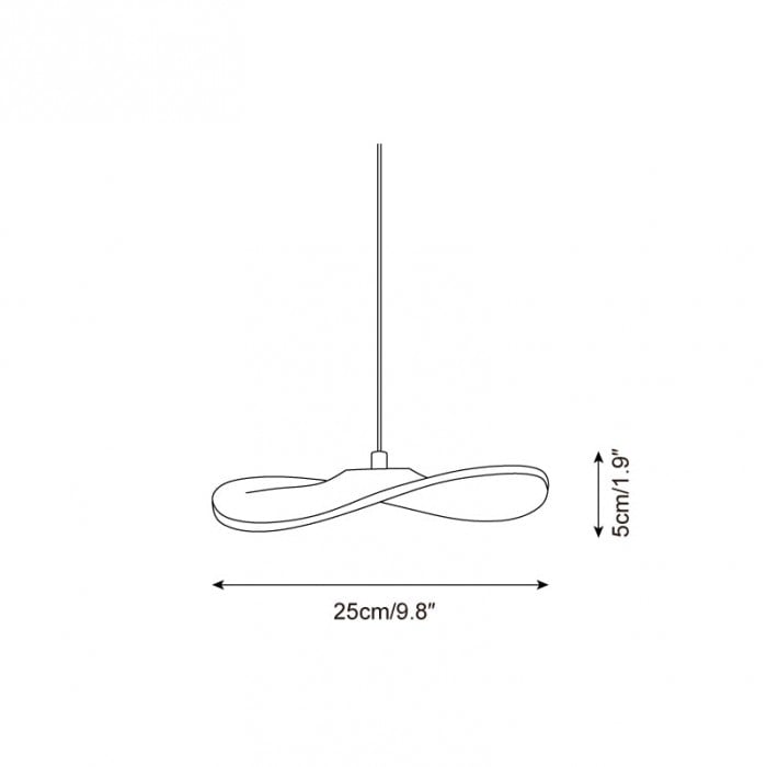 Kroonluchter van Twisora-hout HL2744