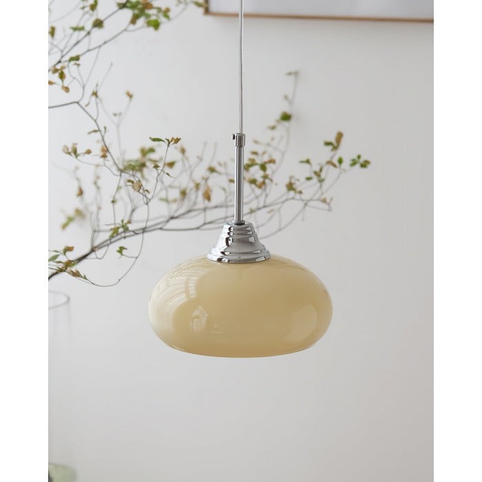 Lampada a sospensione color vaniglia HL2791