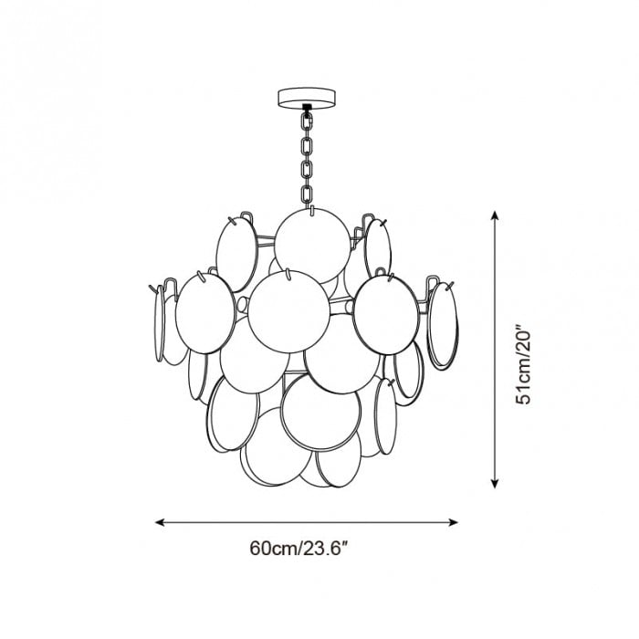 Venfield kroonluchter HL2637