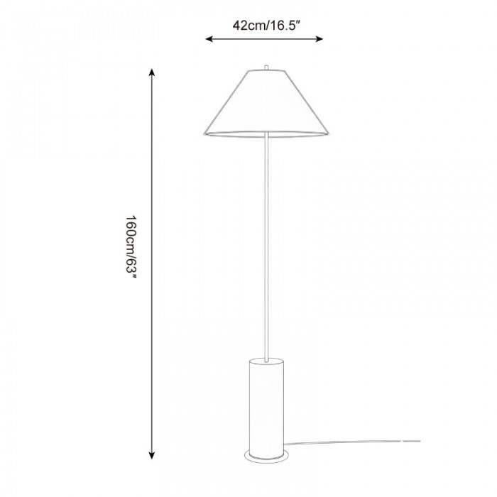Grüne Stehlampe HL2801
