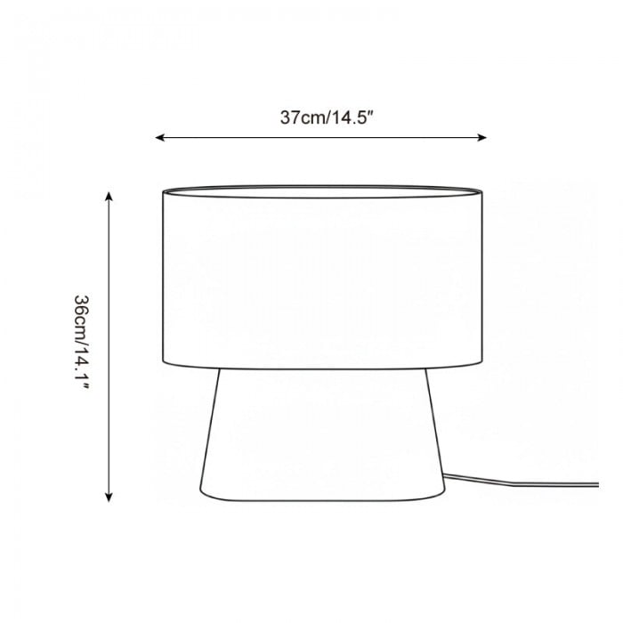 Vero houten tafellamp HL2800