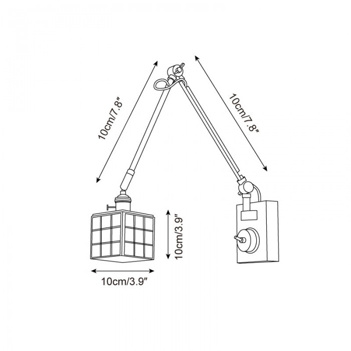 Vitrax Wall Lamp HL2676