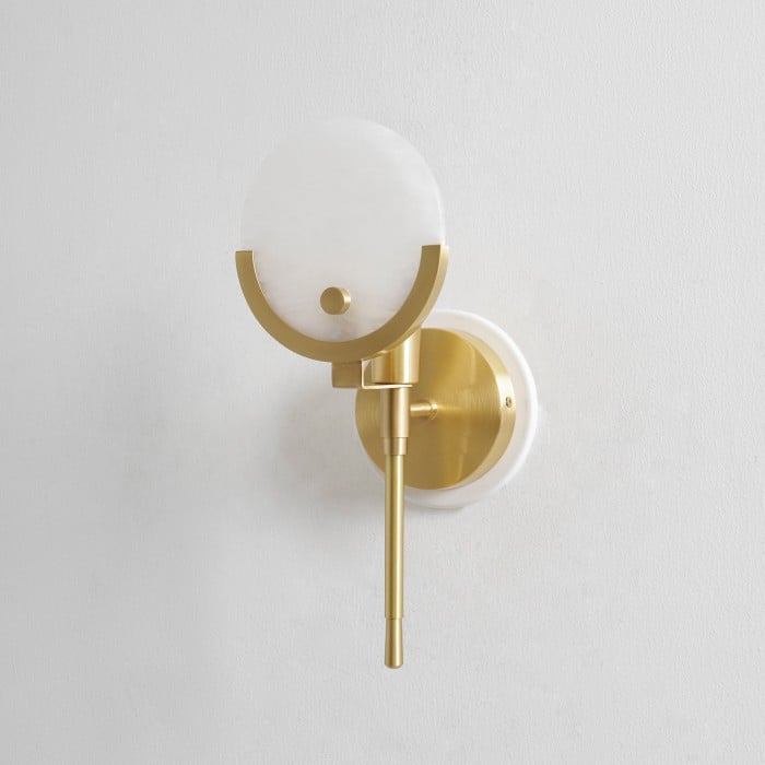 Ava Brass Alabaster Wall Lamp HL2941