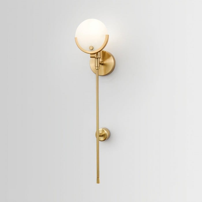 Ava Brass Alabaster Wall Lamp HL2941