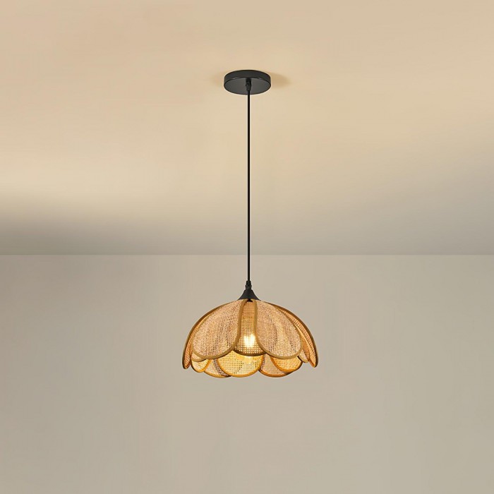 Bloom Rattan Pendant Lamp HL2911