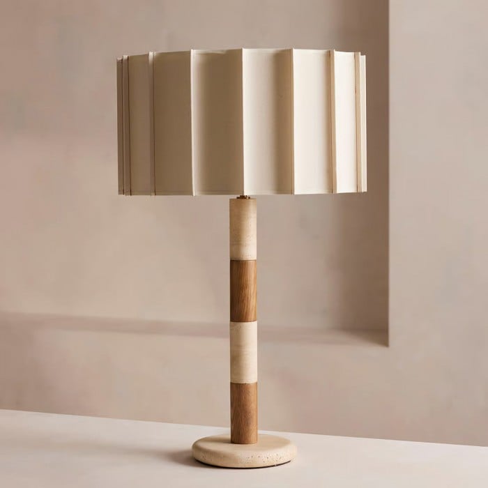 Plisserad Grove bordslampa HL2769