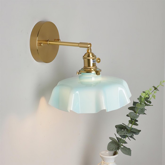 Wandlamp met rok en golvend patroon HL2799