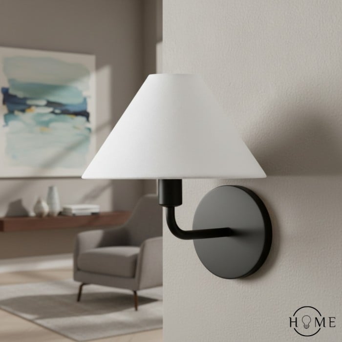 Diora Wall Sconce Light - Modern Brass Fixture with Elegant Shade HL1506