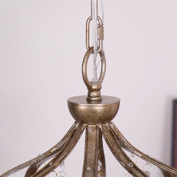 Lámpara de araña Abella con forma de lágrima HL3070