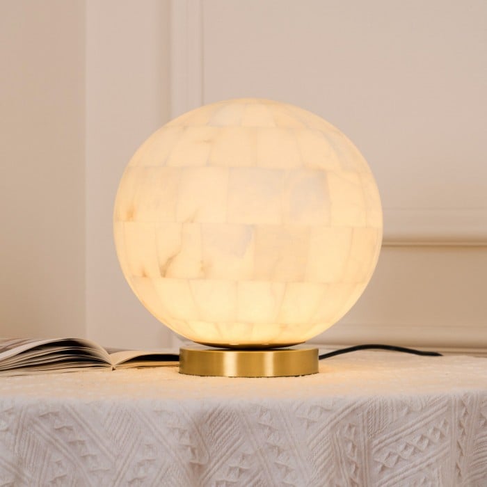Bordlampa i alabasterkula HL2986
