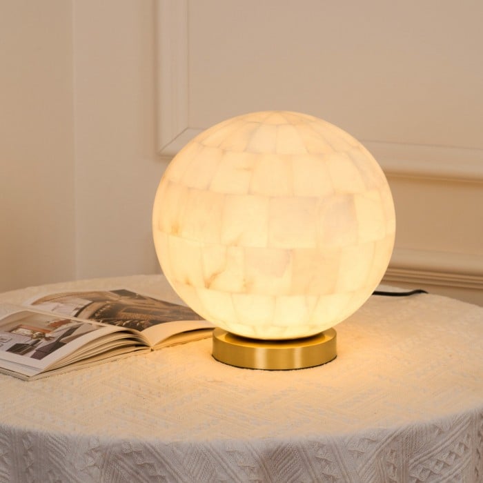 Bordlampa i alabasterkula HL2986